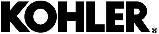 The image displays the Kohler logo in bold, black uppercase letters against a white background.